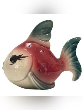 Vintage 1950s Starnes Germany Kitschy Fish Appetizer Pick Holder Toothpick